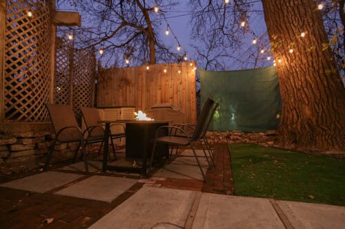 Garden in the evening - 303 Ridgewood Ave