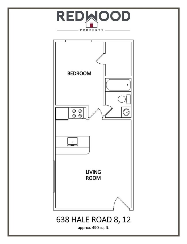 Floorplan - Beautifully updated one-bedroom apartments...