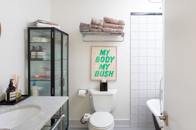 2nd floor bathroom with clawfoot tub - 1829 N Cleveland Ave