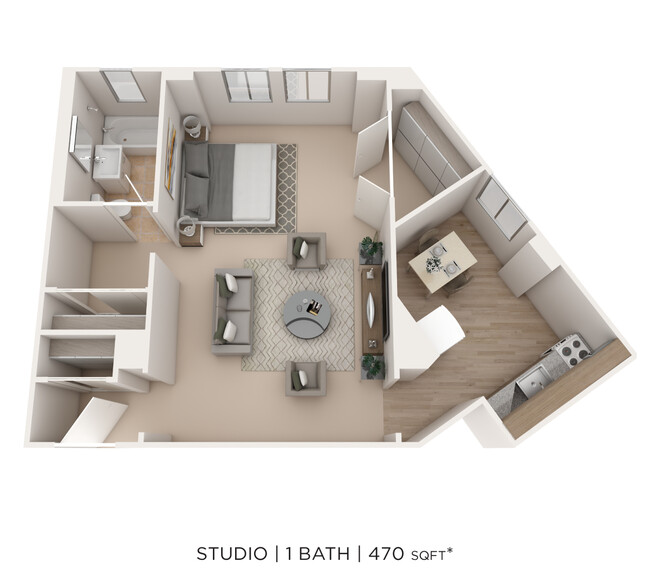 Floorplan - 7100 South Shore Apartment Homes