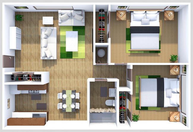 Floorplan - Country Green Apartments