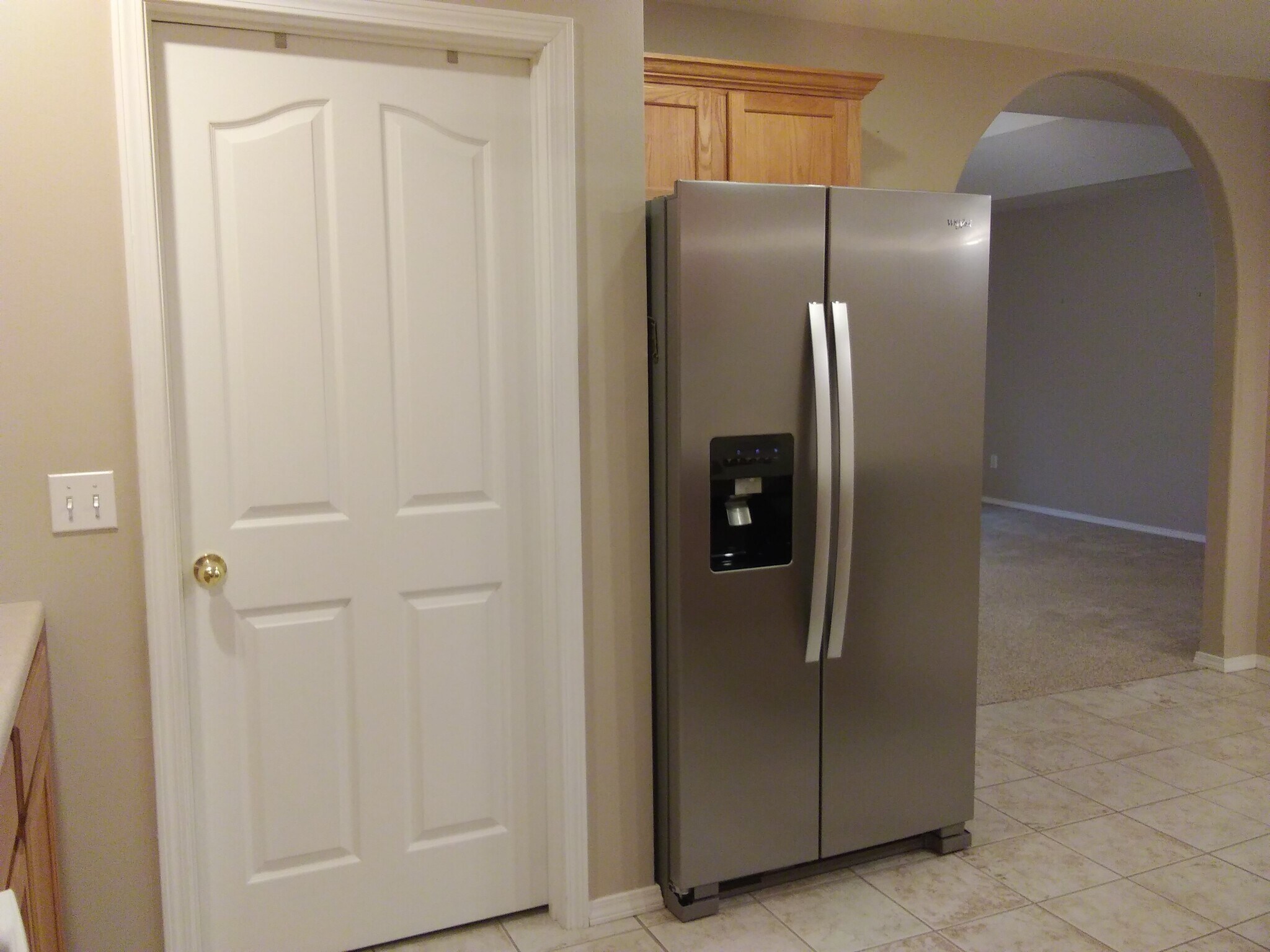 Fridge and Separate Laundry Room (opens to garge) - 3013 N Fremont Ave