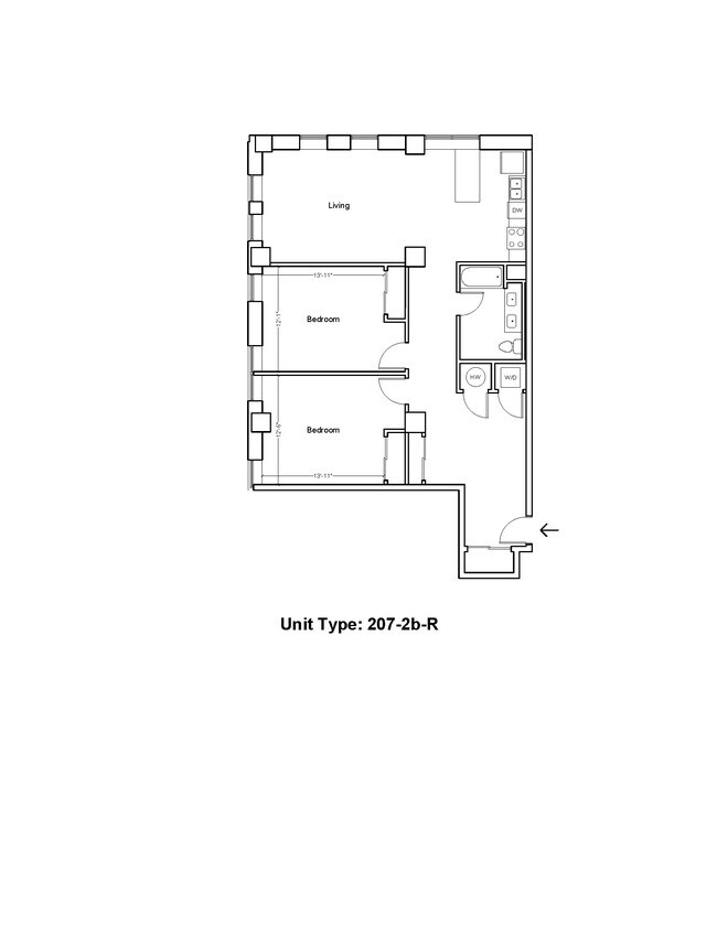 Floorplan - MidCity Apartments