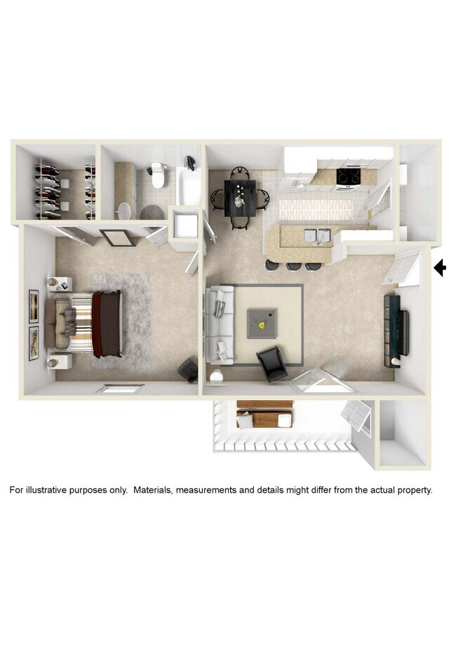 Floorplan - Reserve at Gulf Hills Apartment Homes