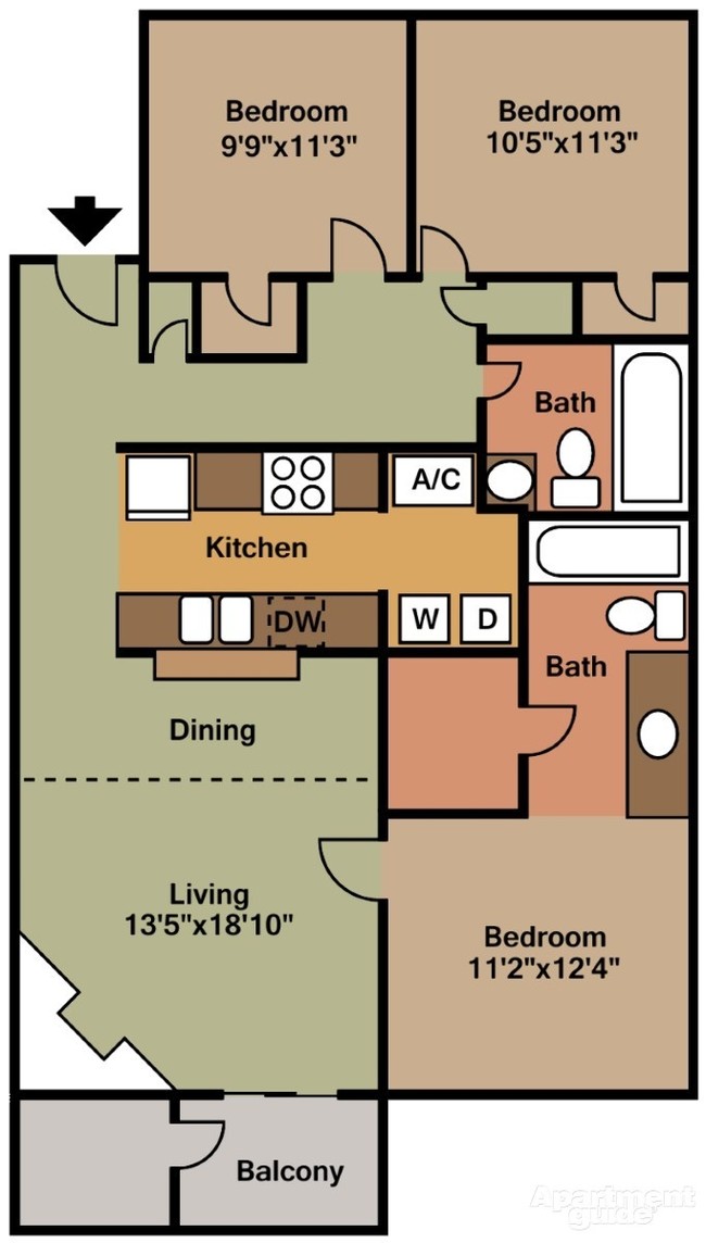 3BR/1.5BA - Blueridge Commons