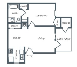 1BR/1BA - Marina Bay
