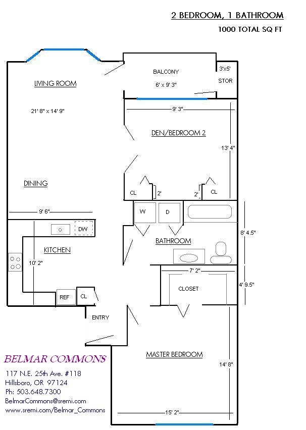 2br/1ba - Belmar Commons