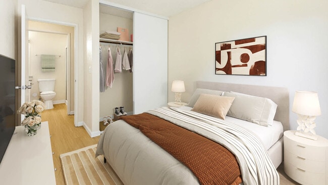 Bedroom with Hard Surface Flooring - Creekside