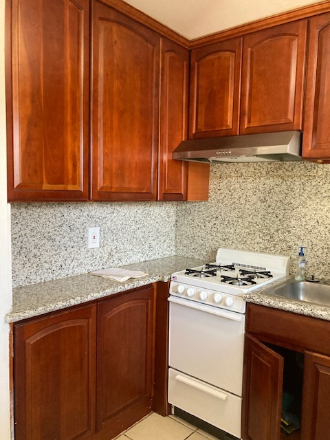 kitchen cabinet, and exhaust fan - 3123 Alma St