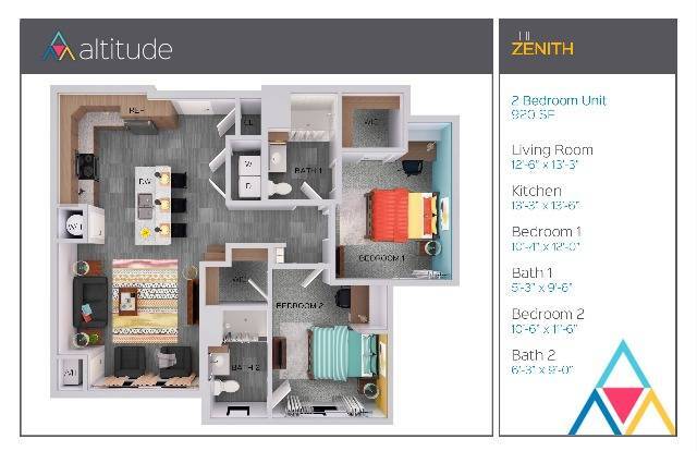 2x2 Top Floor - The Altitude