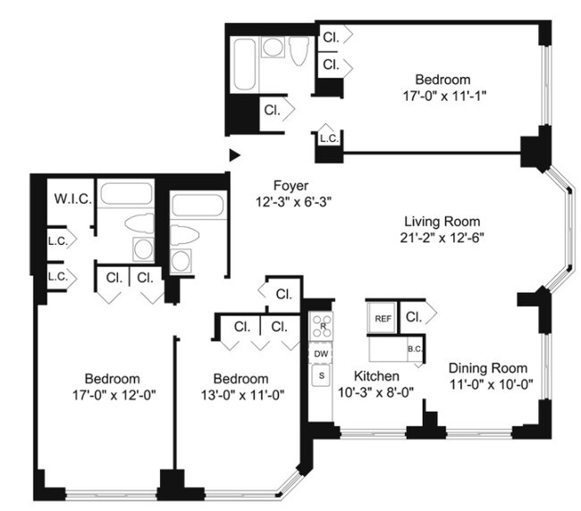 Floorplan - 1737 York Avenue