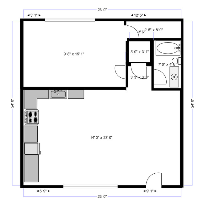 Floorplan - 1809 Bennett