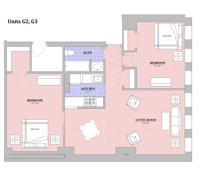 2BR/1BA - The Archview Apartments