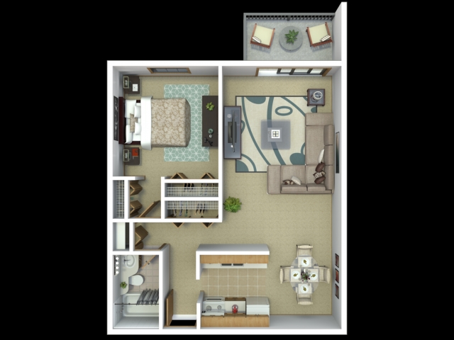 1BR/1BA - Woodstone