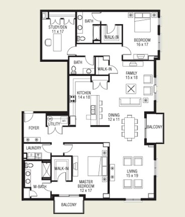 2BR/2BA - Station Square