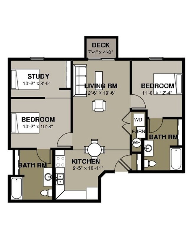 Floorplan - 210 Gray - Sunset View