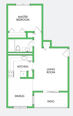 1BR/1BA - Old Carriage House Apartments