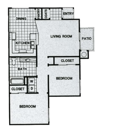 2BR/1BA - Carrington Pointe Apartments