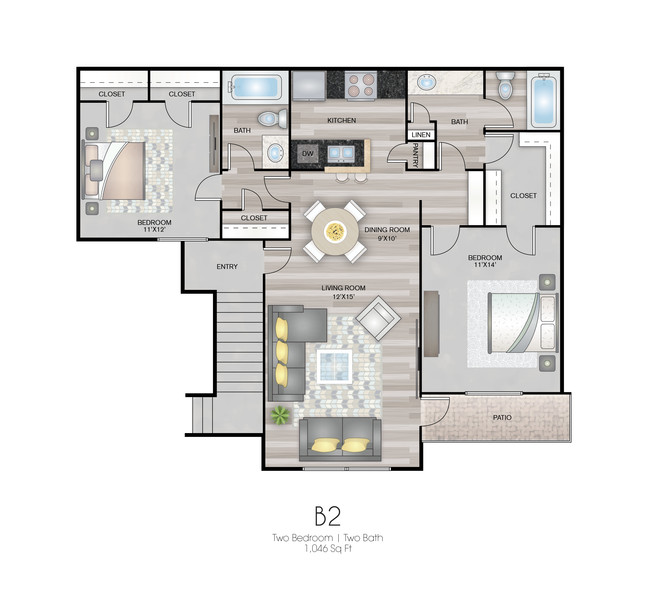 Floorplan - Meadow Ridge Apartments -