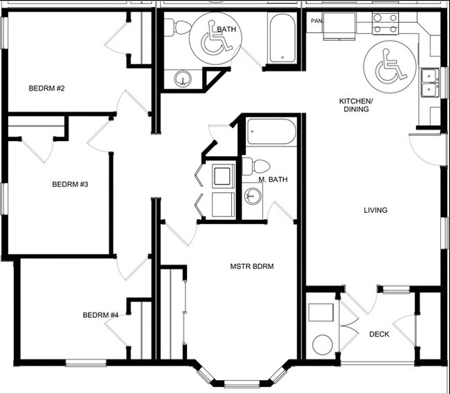 4 Bed, 2 Bath - Bakersfield Family Apartments