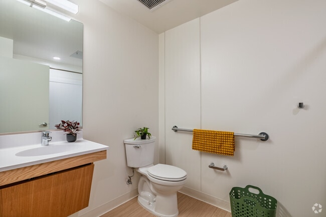 Studio - 348SF - Bathroom - The Kelsey Civic Center