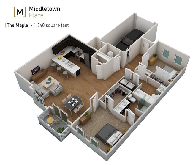 Floorplan - Middletown Place Apartments