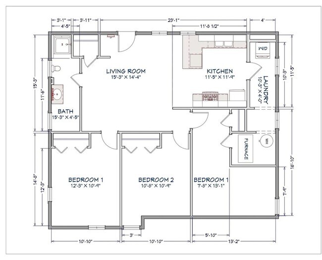 Building Photo - Update 3br 1ba South Campus and Bryan Park