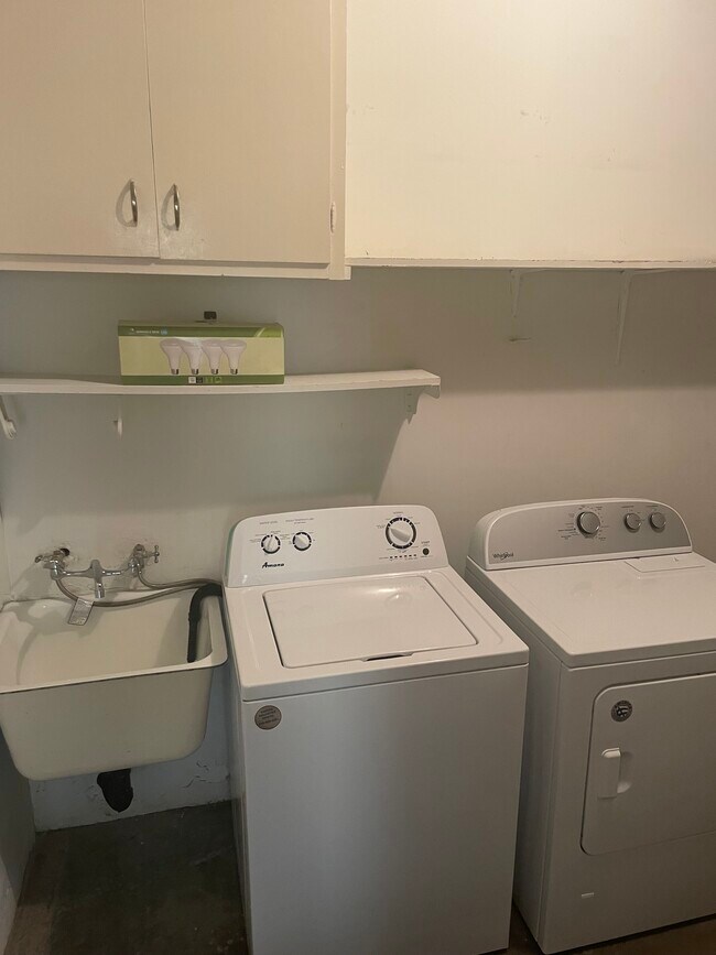 Laundry room with lots of storage - 563 Avenue A