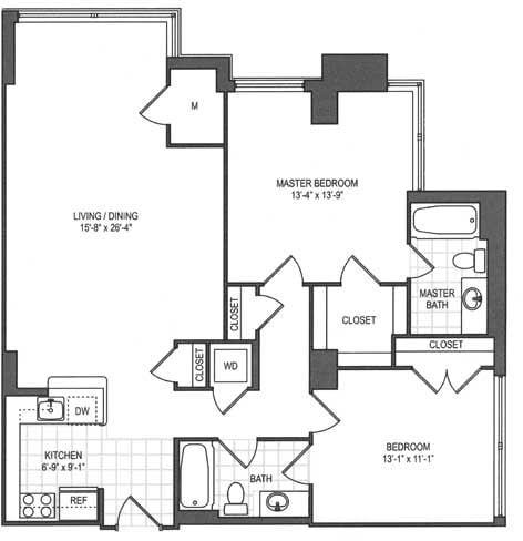 Floorplan - The Prime at Arlington Courthouse