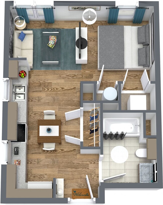 Floorplan - A.O. Flats at Forest Hills