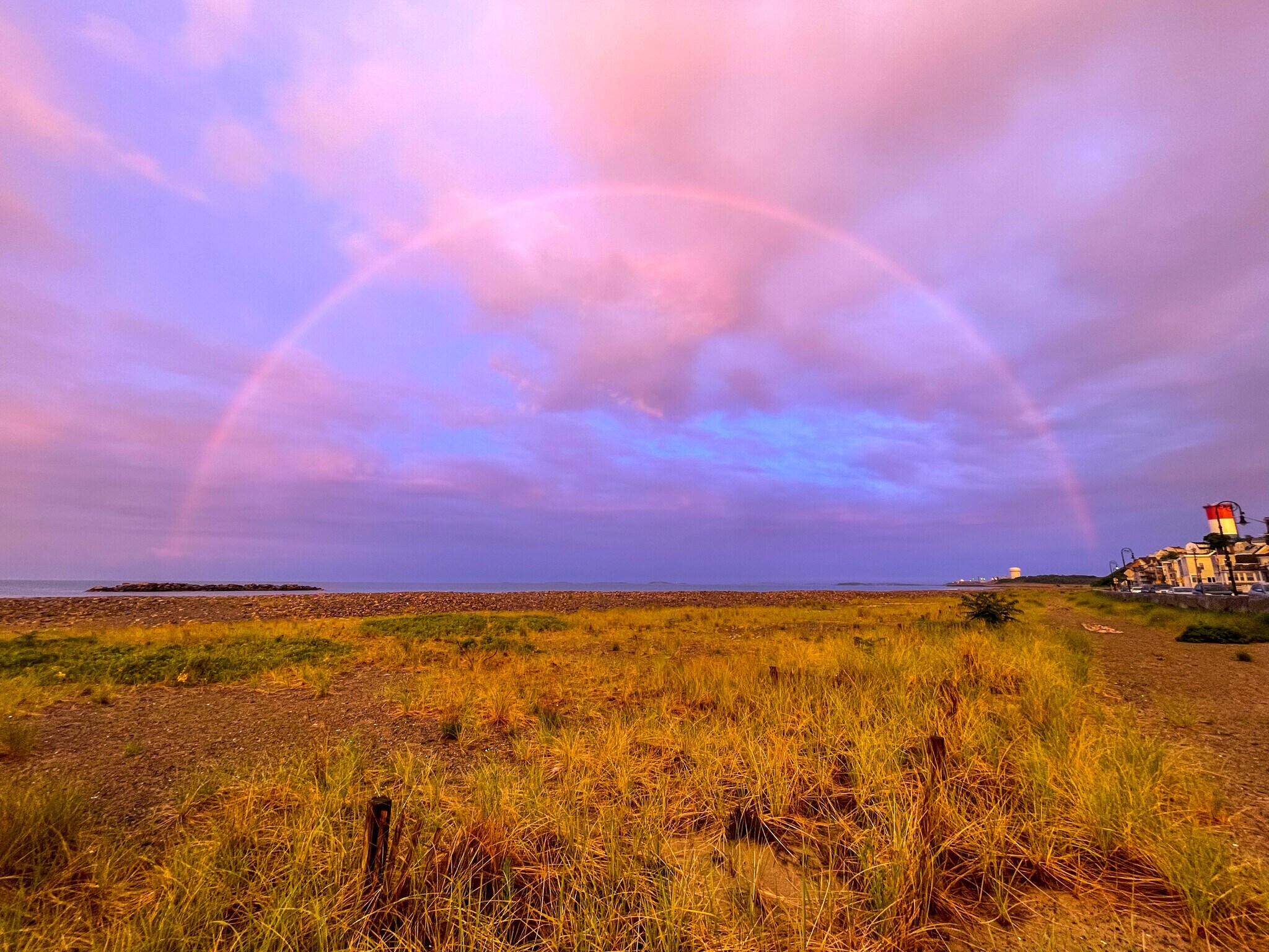 Front Yard View - Rainbow after Thunderstorm - 56 Winthrop Shore Dr