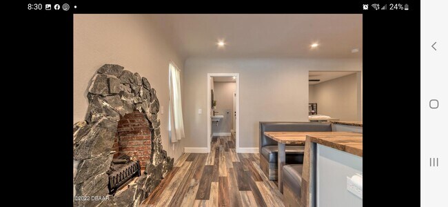 Custom fire place - 501 Silver Beach Ave