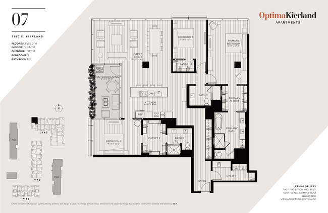 Floorplan - Optima Kierland Apartments