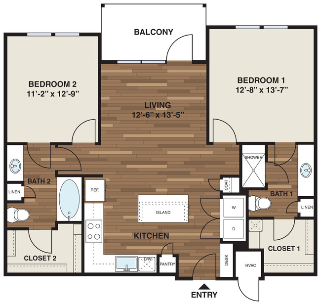 Floorplan - The Corners Apartments