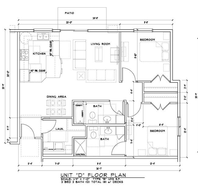 Floorplan - Panther Heights Apartments