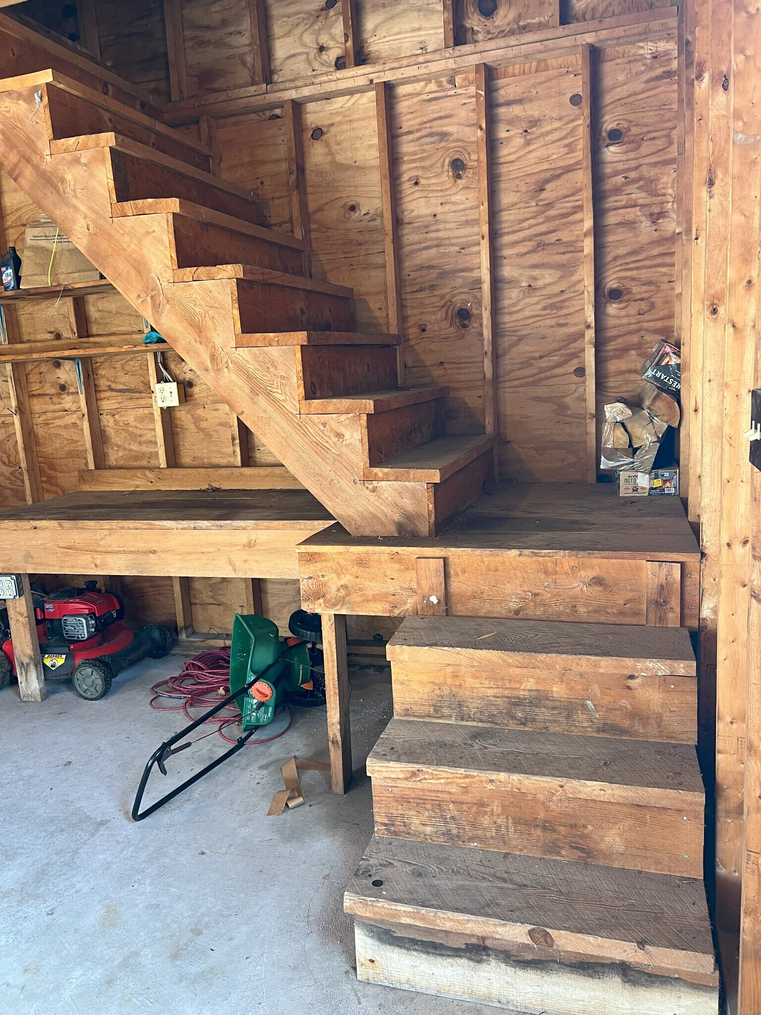 Garage stairs - 96 Skillings St