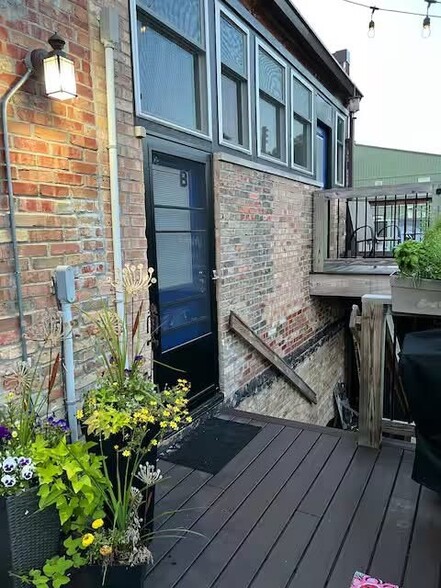 Loft Entrance off Main Deck and Private Patio in the Back - 1216 Turner St