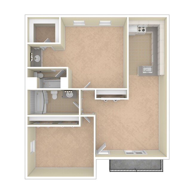 Floorplan - Garfield Court Apartments