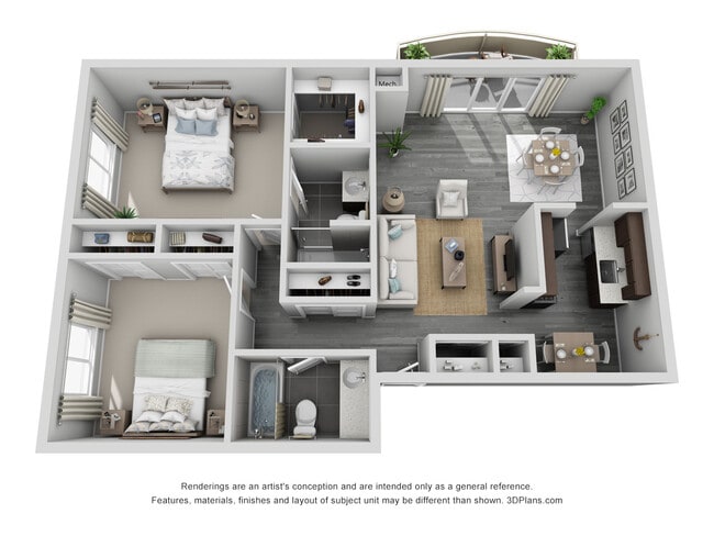 Floorplan - Parkview Apartments