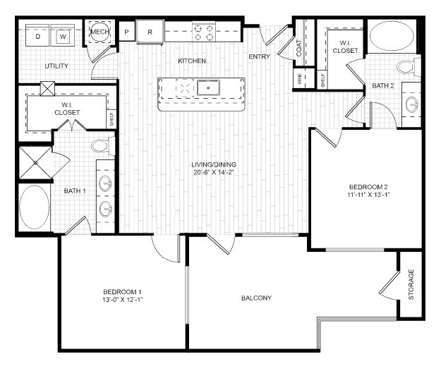 Floorplan - The Riley