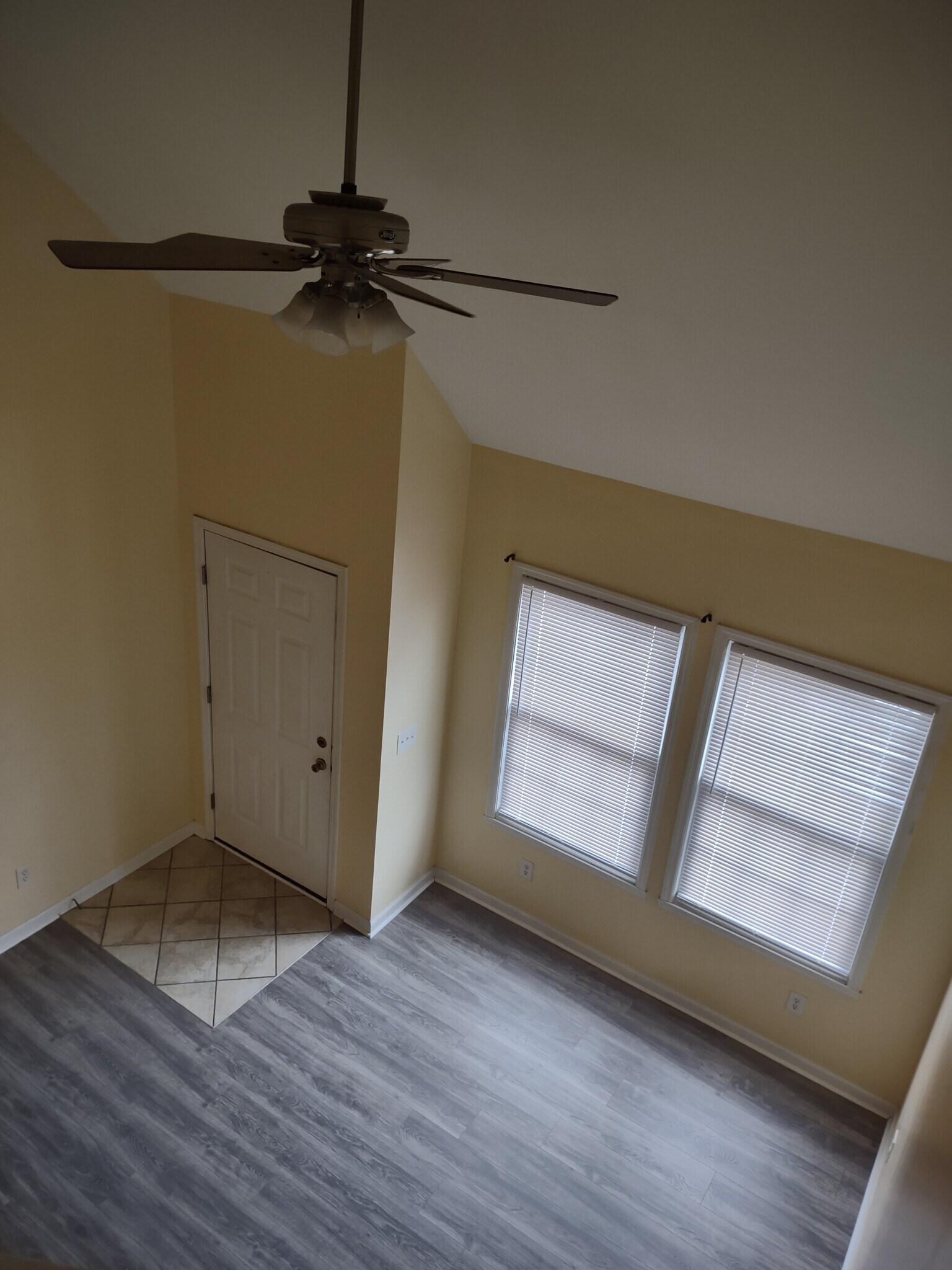 living room looking down from upstairs - 828 Melanie Ln