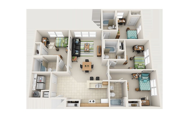 Four Bedroom - University Landing