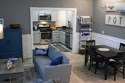 1,300 square feet of loft-style living space, decorated in a New England-inspired "seaside" theme. - 9 May St