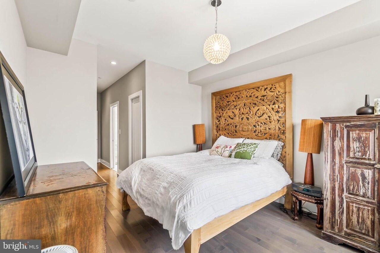 Has door for direct access to the back patio. Currently holds a king-size bed with plenty of room - 3821 14th St NW
