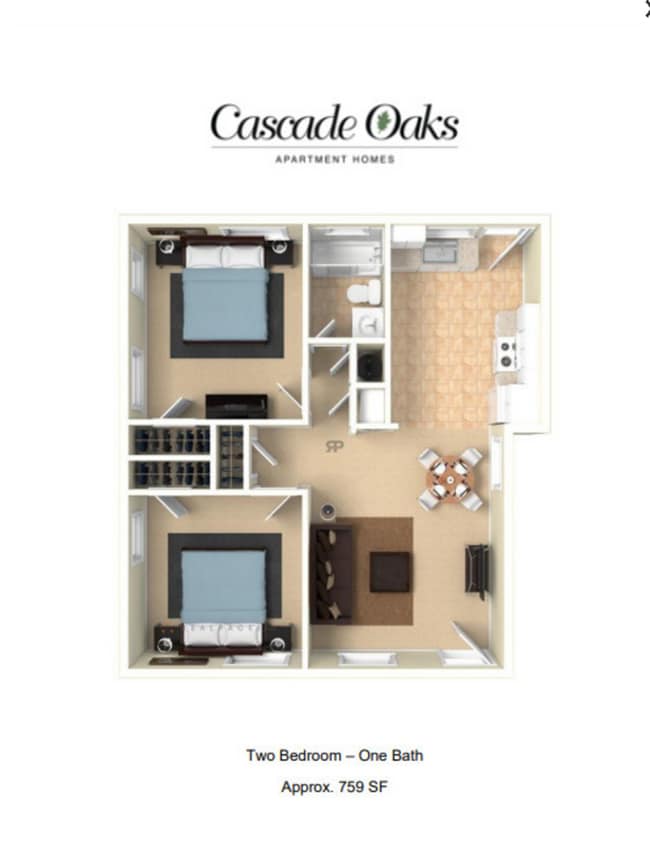 Floorplan - Cascade Oaks Apartments