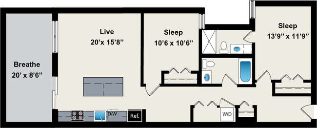 Floorplan - Reside on Jackson