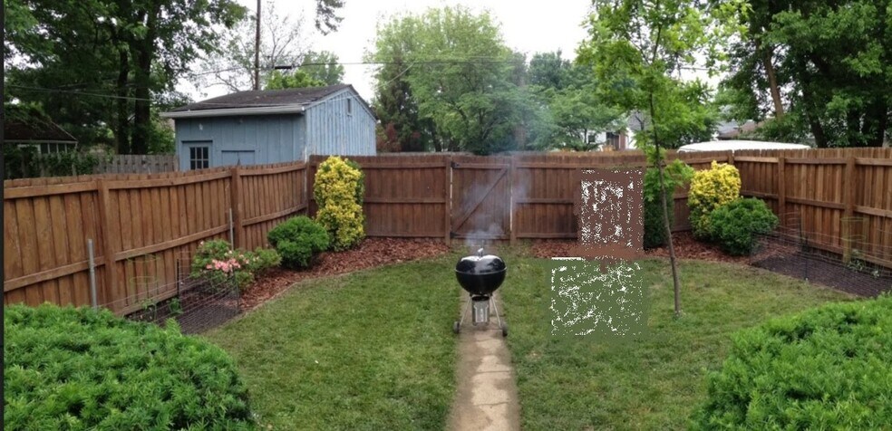 Backyard view from deck - 1819 Deerwood Ave