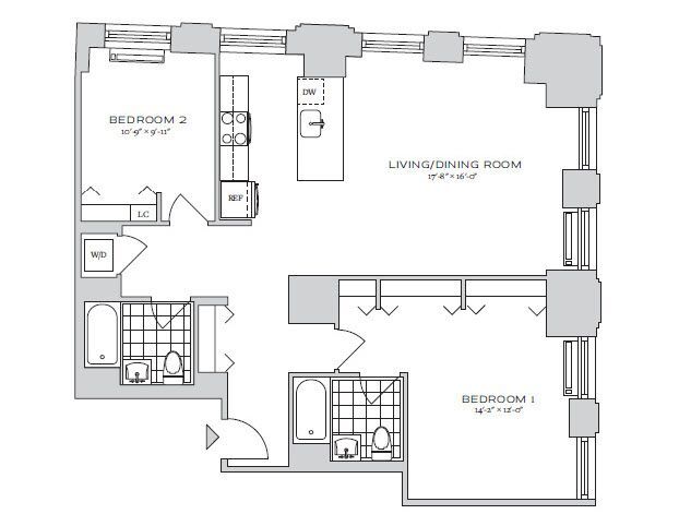 Floorplan - 70 Pine Apartments