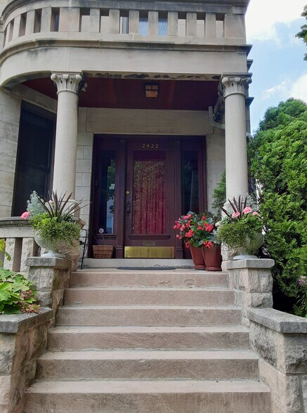 Secure main front entrance - 2422 N Drake Ave