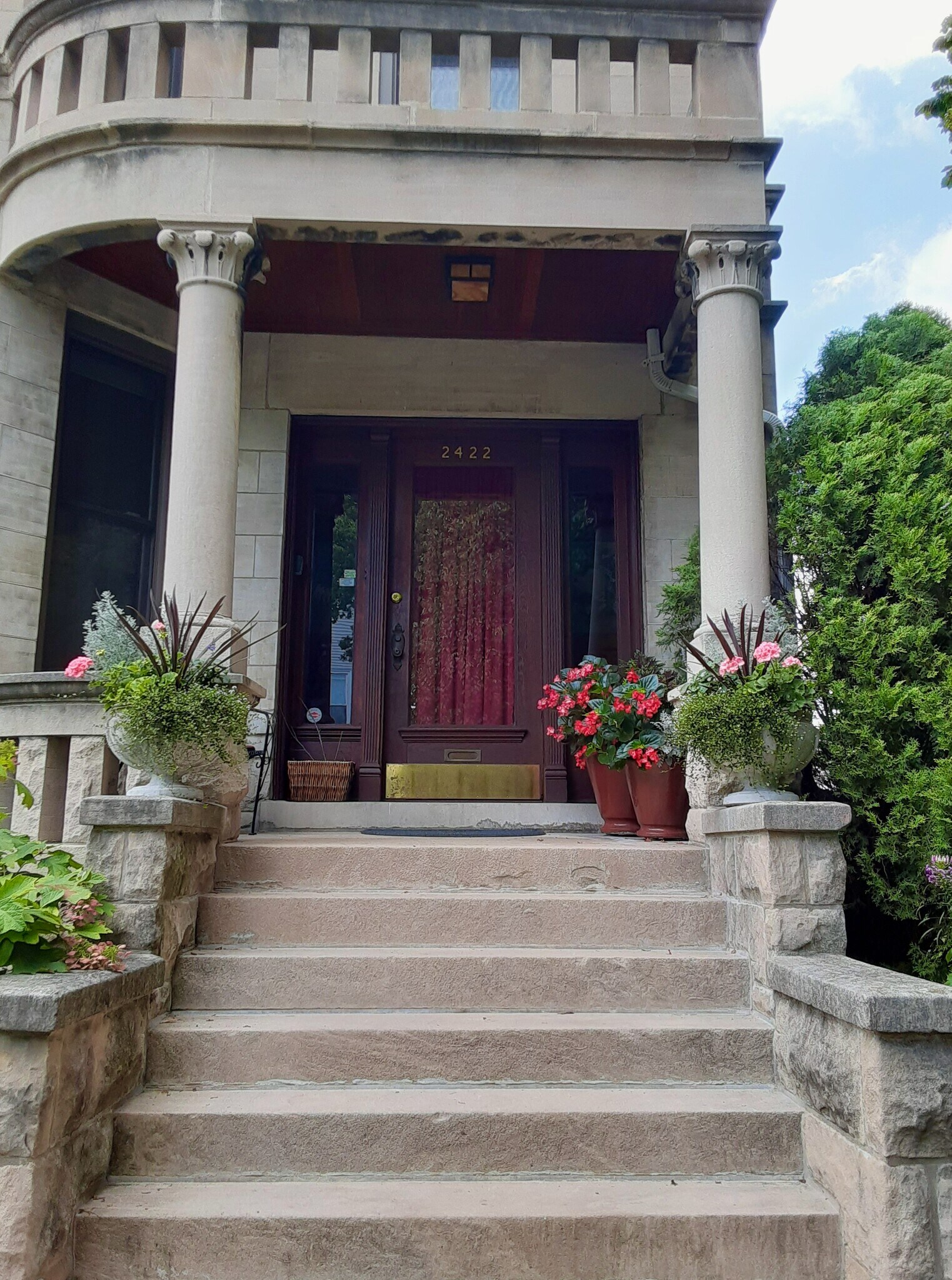 Secure main front entrance - 2422 N Drake Ave